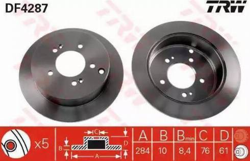 Sangsin Brake SD1052 - Bremžu diski autodraugiem.lv