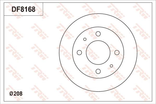 TRW DF8168S - Bremžu diski autodraugiem.lv