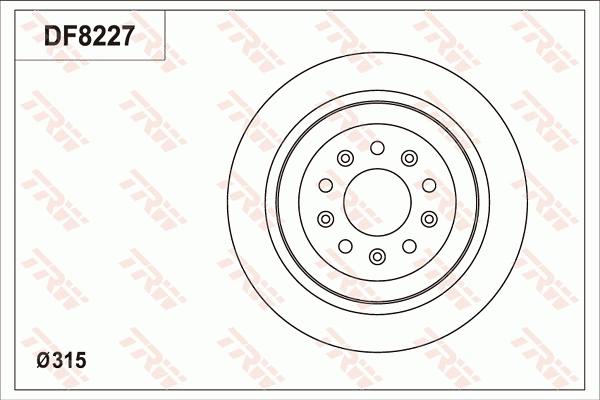 TRW DF8227S - Bremžu diski autodraugiem.lv
