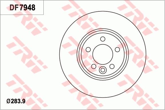 TRW DF7948 - Bremžu diski autodraugiem.lv