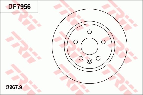 TRW DF7956 - Bremžu diski autodraugiem.lv