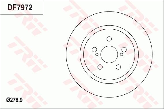 TRW DF7972 - Bremžu diski autodraugiem.lv