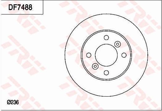 TRW DF7488 - Bremžu diski autodraugiem.lv