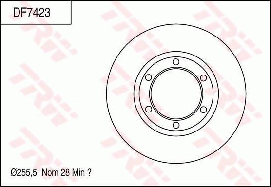 TRW DF7423 - Bremžu diski autodraugiem.lv