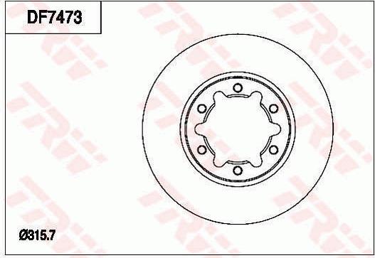 TRW DF7473 - Bremžu diski autodraugiem.lv