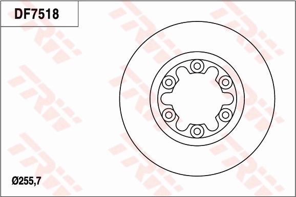 TRW DF7518 - Bremžu diski autodraugiem.lv