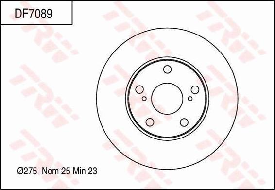 TRW DF7089 - Bremžu diski autodraugiem.lv