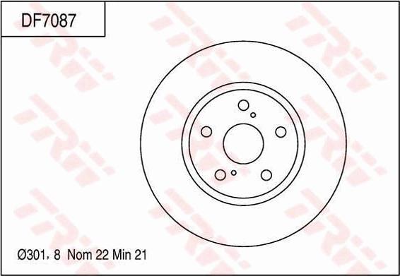 Japanparts JDI253 - Bremžu diski autodraugiem.lv