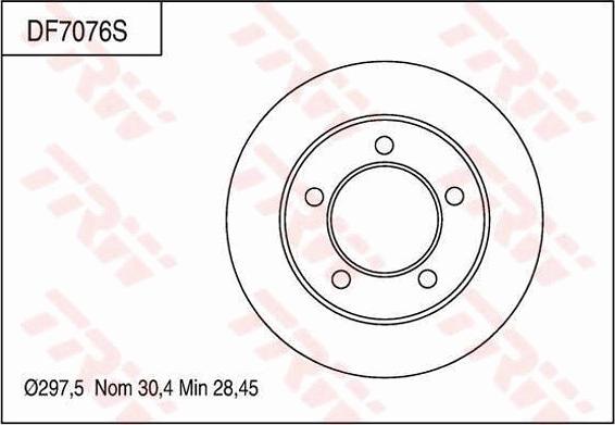 TRW DF7076S - Bremžu diski autodraugiem.lv