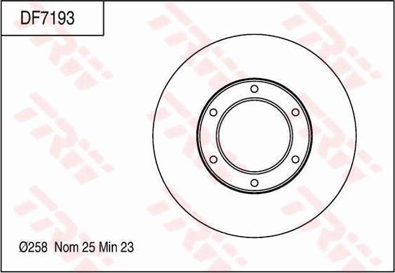 TRW DF7193 - Bremžu diski autodraugiem.lv