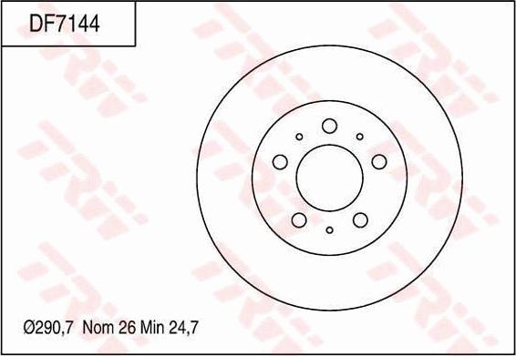 TRW DF7144 - Bremžu diski autodraugiem.lv