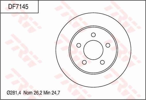 TRW DF7145 - Bremžu diski autodraugiem.lv