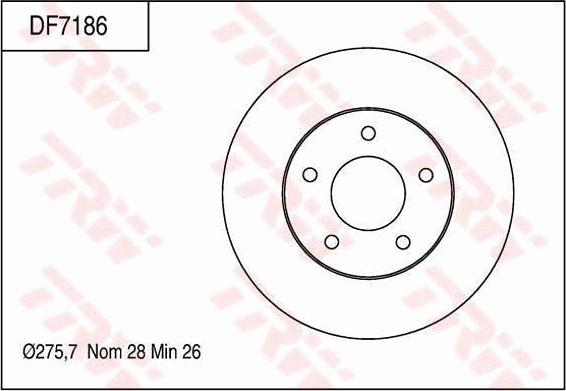 TRW DF7186 - Bremžu diski autodraugiem.lv