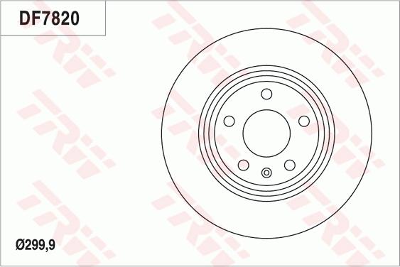 TRW DF7820 - Bremžu diski autodraugiem.lv