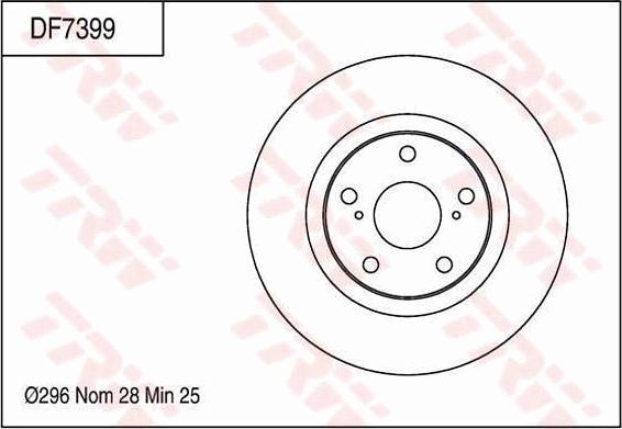 TRW DF7399 - Bremžu diski autodraugiem.lv