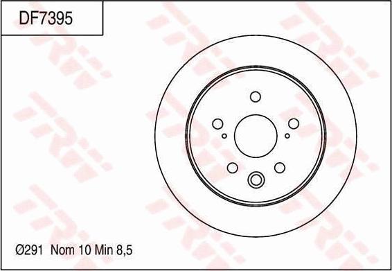 TRW DF7395 - Bremžu diski autodraugiem.lv