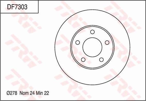 TRW DF7303 - Bremžu diski autodraugiem.lv