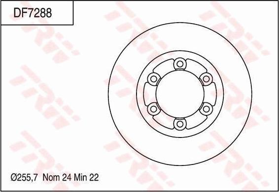 TRW DF7288 - Bremžu diski autodraugiem.lv