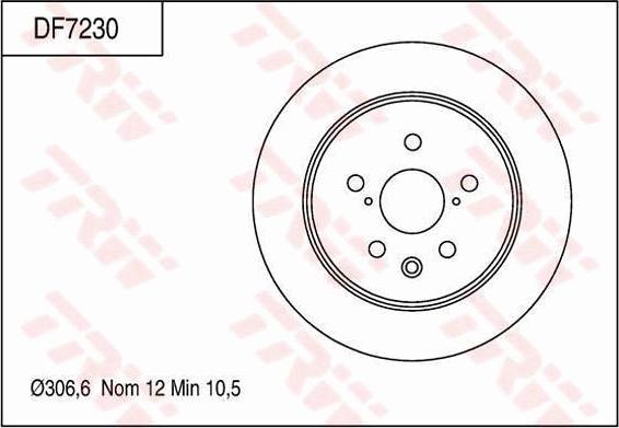TRW DF7230 - Bremžu diski autodraugiem.lv