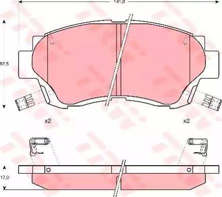 Alpha Brakes HKP-TY-060 - Bremžu uzliku kompl., Disku bremzes autodraugiem.lv