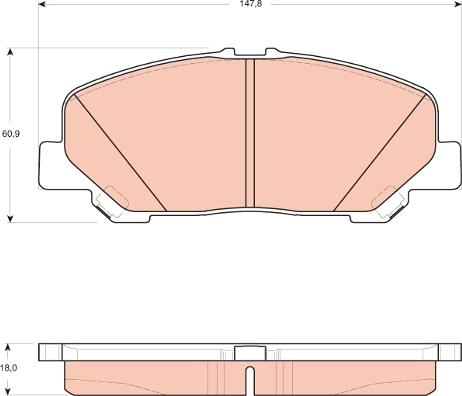 TRW GDB3455 - Bremžu uzliku kompl., Disku bremzes autodraugiem.lv