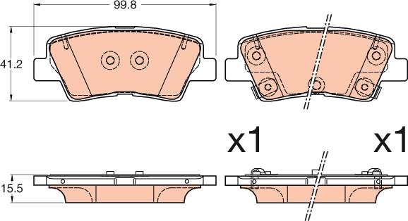 DJ Parts BP2929 - Bremžu uzliku kompl., Disku bremzes autodraugiem.lv