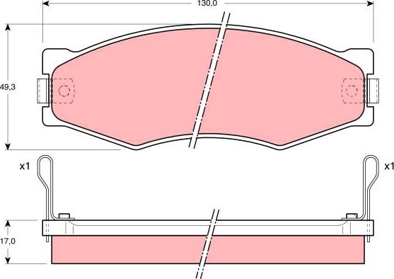 TRW GDB367 - Bremžu uzliku kompl., Disku bremzes autodraugiem.lv