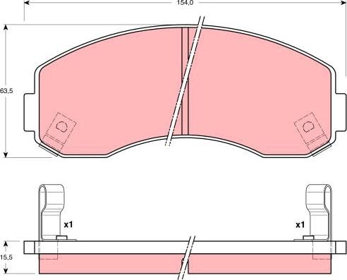 TRW GDB3145 - Bremžu uzliku kompl., Disku bremzes autodraugiem.lv