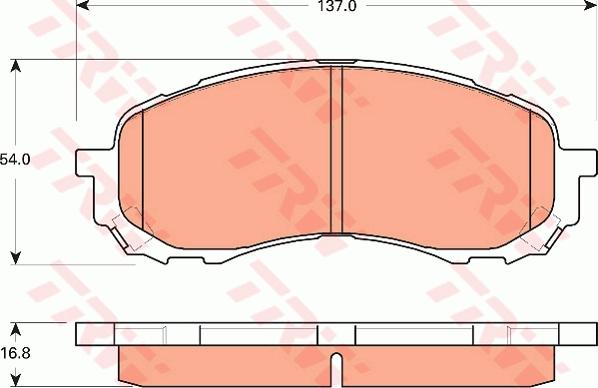 TRW GDB7682 - Bremžu uzliku kompl., Disku bremzes autodraugiem.lv