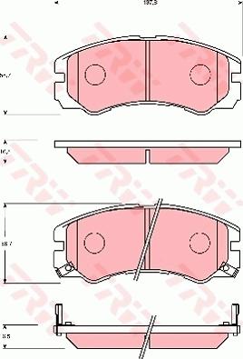 TRW GDB7204 - Bremžu uzliku kompl., Disku bremzes autodraugiem.lv