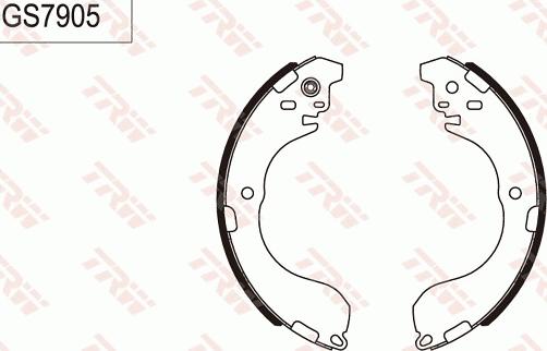 TRW GS7905 - Bremžu loku komplekts autodraugiem.lv