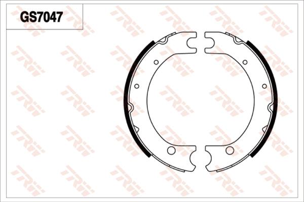 TRW GS7047 - Bremžu loku kompl., Stāvbremze autodraugiem.lv