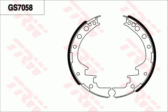 TRW GS7058 - Bremžu loku kompl., Stāvbremze autodraugiem.lv