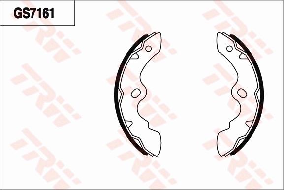 TRW GS7161 - Bremžu loku komplekts autodraugiem.lv