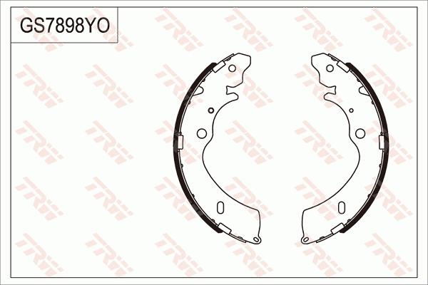 TRW GS7898 - Bremžu loku komplekts autodraugiem.lv