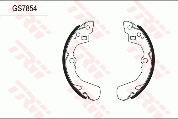 TRW GS7854 - Bremžu loku komplekts autodraugiem.lv