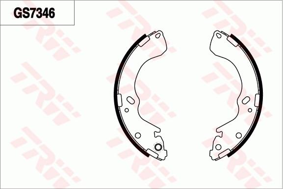 TRW GS7346 - Bremžu loku komplekts autodraugiem.lv