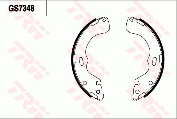 TRW GS7348 - Bremžu loku komplekts autodraugiem.lv