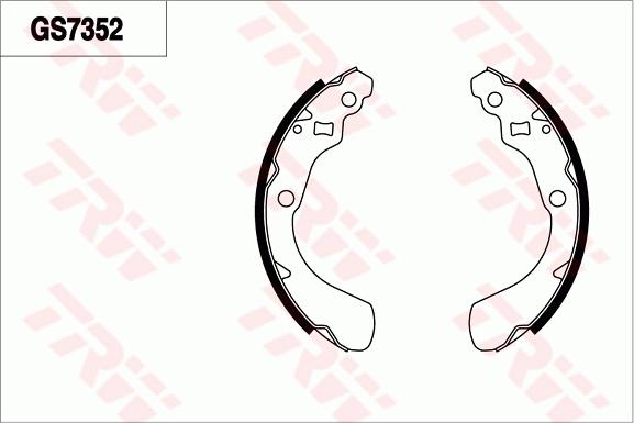 TRW GS7352 - Bremžu loku komplekts autodraugiem.lv