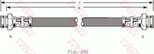 TRW PHA218 - Bremžu šļūtene autodraugiem.lv