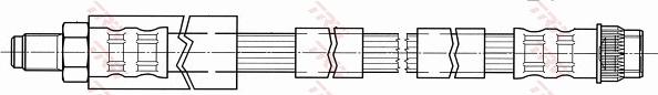TRW PHB431 - Bremžu šļūtene autodraugiem.lv