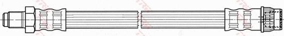 TRW PHB545 - Bremžu šļūtene autodraugiem.lv