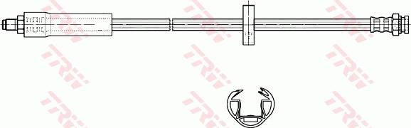 TRW PHB282 - Bremžu šļūtene autodraugiem.lv