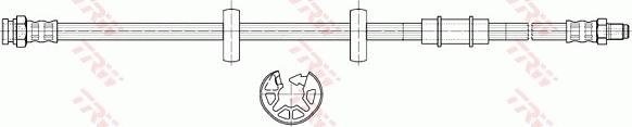 TRW PHB227 - Bremžu šļūtene autodraugiem.lv