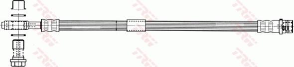 TRW PHD935 - Bremžu šļūtene autodraugiem.lv