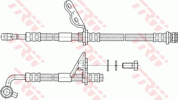 TRW PHD1042 - Bremžu šļūtene autodraugiem.lv