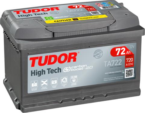 Tudor TA722 - Startera akumulatoru baterija autodraugiem.lv
