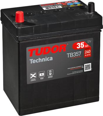 Tudor TB357 - Startera akumulatoru baterija autodraugiem.lv