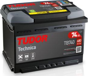 Tudor TB740 - Startera akumulatoru baterija autodraugiem.lv