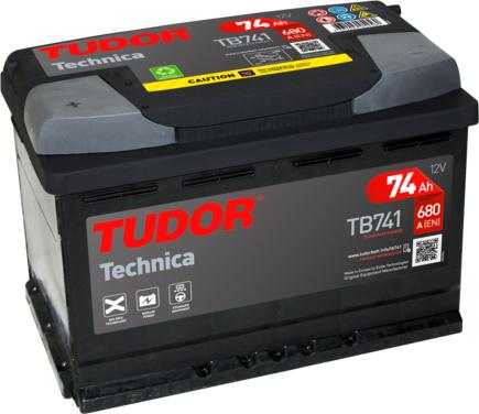 Tudor TB741 - Startera akumulatoru baterija autodraugiem.lv